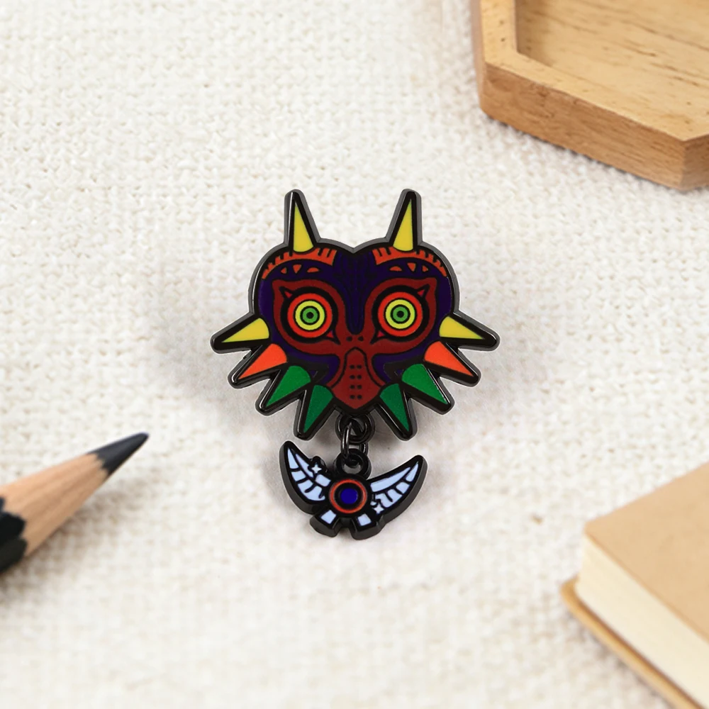 Majora's Mask Enamel Pin Navi Pendant Brooch Game Merchandise Retro Accessories Fan Gift