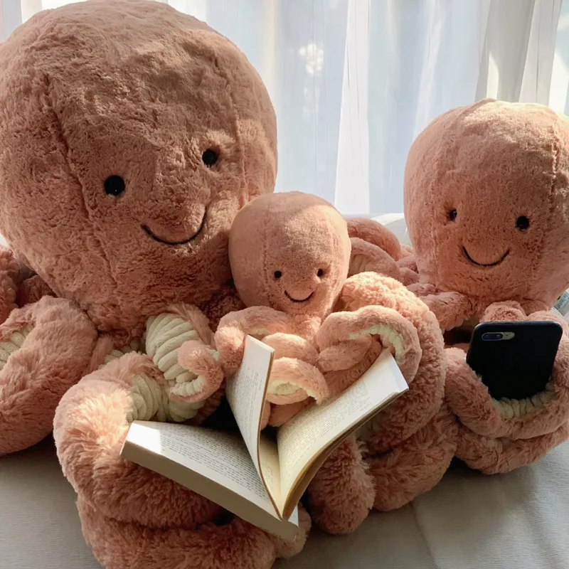 

JC Odell Octopus Series Plush Toy Kawaii Big Size Chidren Sleep Companion Doll Living Room Decore Cartoon Cute Doll Gifts