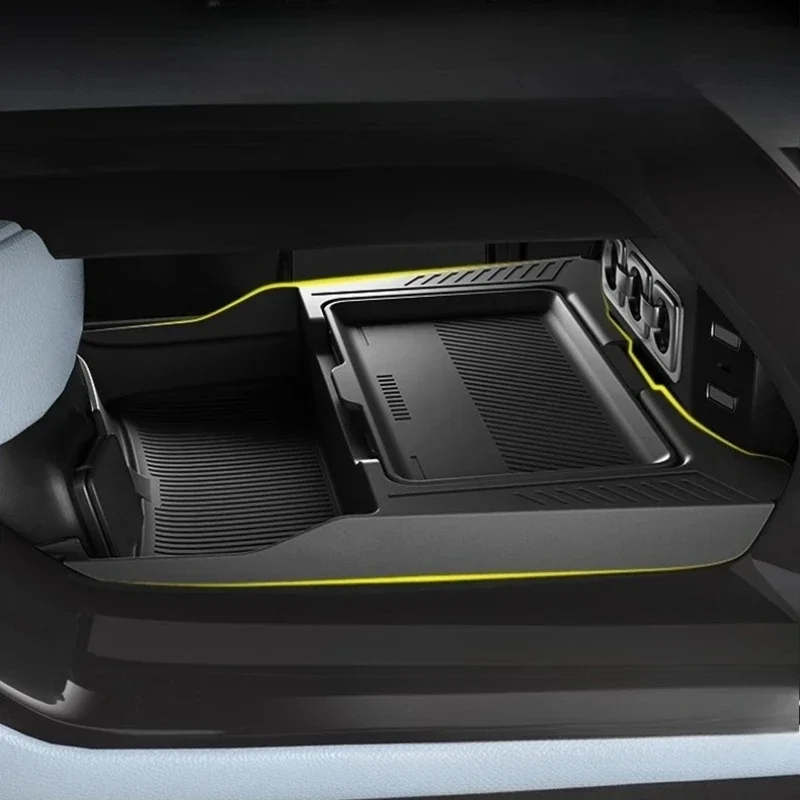 ل BYD ليوبارد 5 ليوبارد 8 2024 2025 وحدة التحكم المركزية صندوق تخزين سفلي سيليكون مخفي المنظم الداخلية ترتيب الملحقات