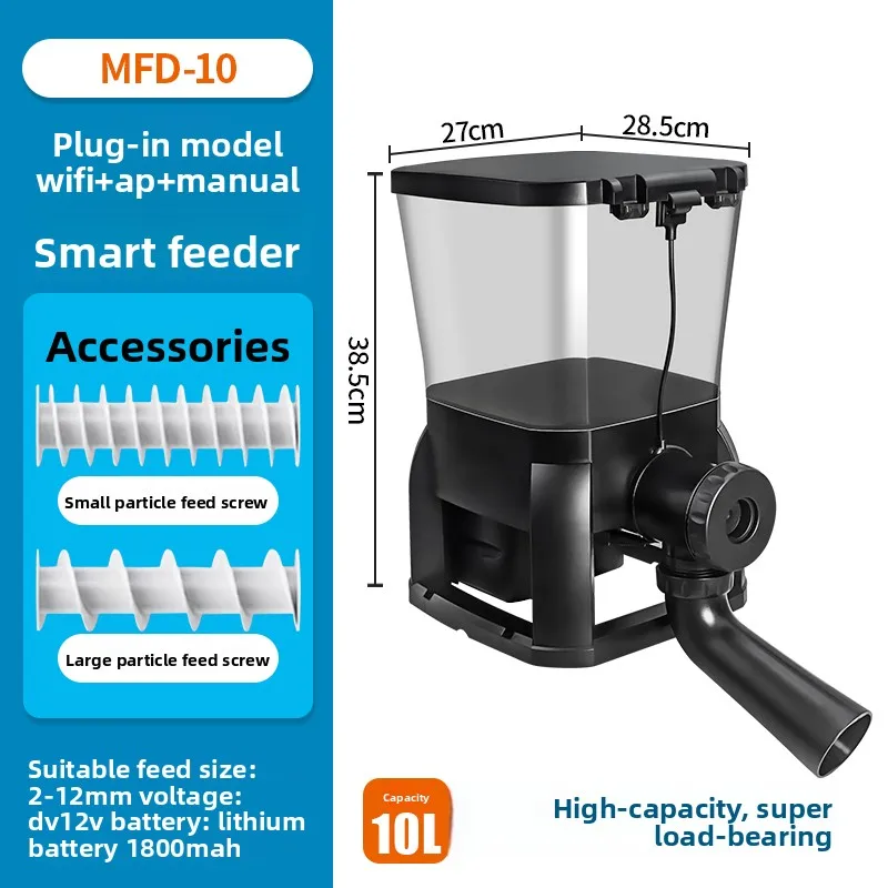 Jebao jecod solar volautomatische timing feeder outdoor visvijver visvijver feeder grote capaciteit aas feeder 5L 6L 10L