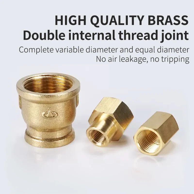 

1/8 1/4 3/8 1/2 3/4 Male Female Thread Brass Pipe Hex Head End Cap Plug Fitting Quick Connector Brass Universal Faucet Adapter