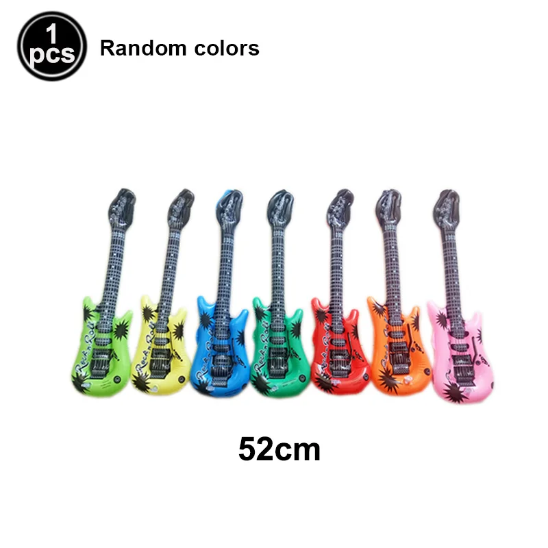 Aufblasbarer Musik instrument Ballon 80er 90er Jahre Party dekorationen Gitarre Saxophon Klavier Keyboard Ball Konzert Rock Party Requisiten – Detail 6