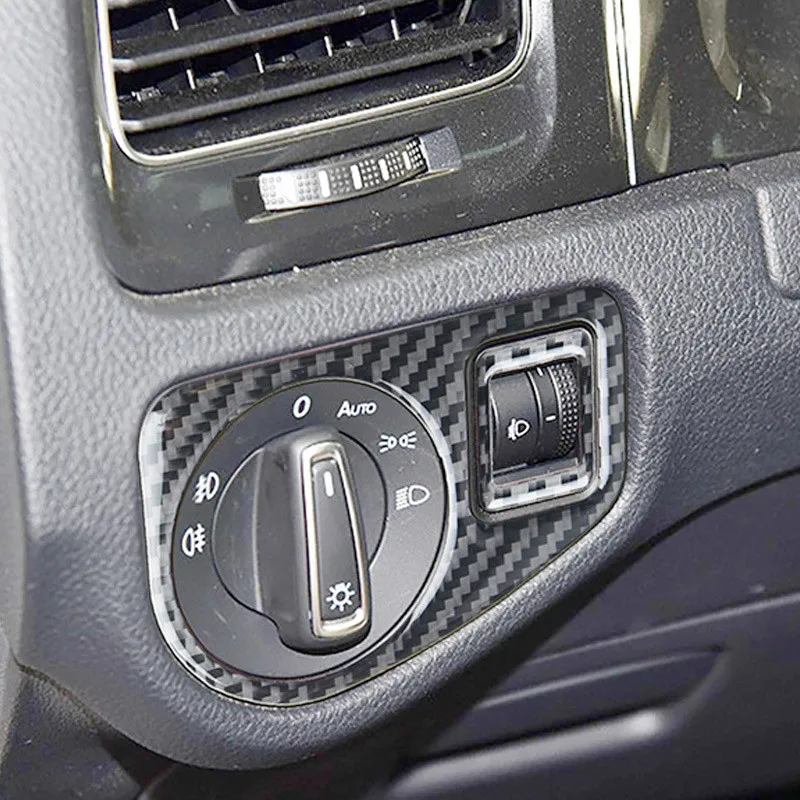 Carbon Fiber Car Driver Ddashboard Modification Cover Trim Strips Decorative Stickers For Golf 7 Car Interior Accessories