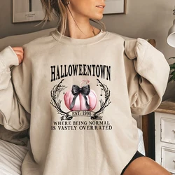 Halloween Pumpkin Sweatshirt Halloweentown 1998 Shirt Retro Halloween Hoodie Pink Pumpkin Shirt Coquette Halloween Sweatshirts