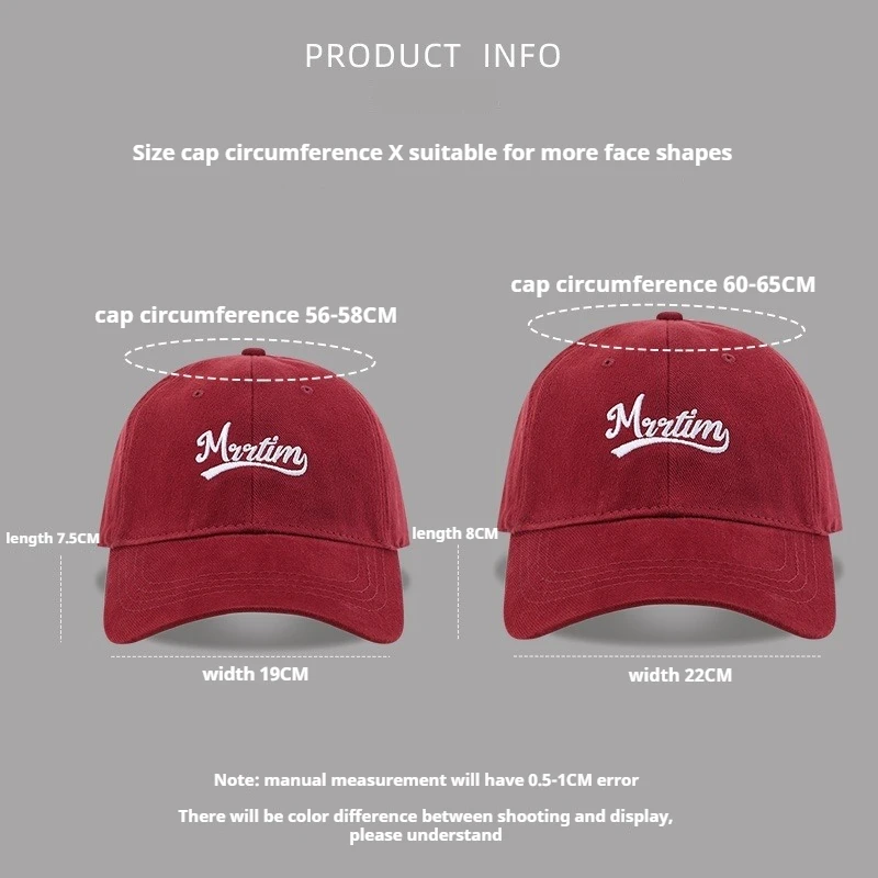 قبعة بيسبول كبيرة الحجم للغاية لرأس كبير للجنسين، قبعة علوية ناعمة من القطن المتعثر مع تطريز حروف، قبعة عتيقة قابلة للتعديل #4
