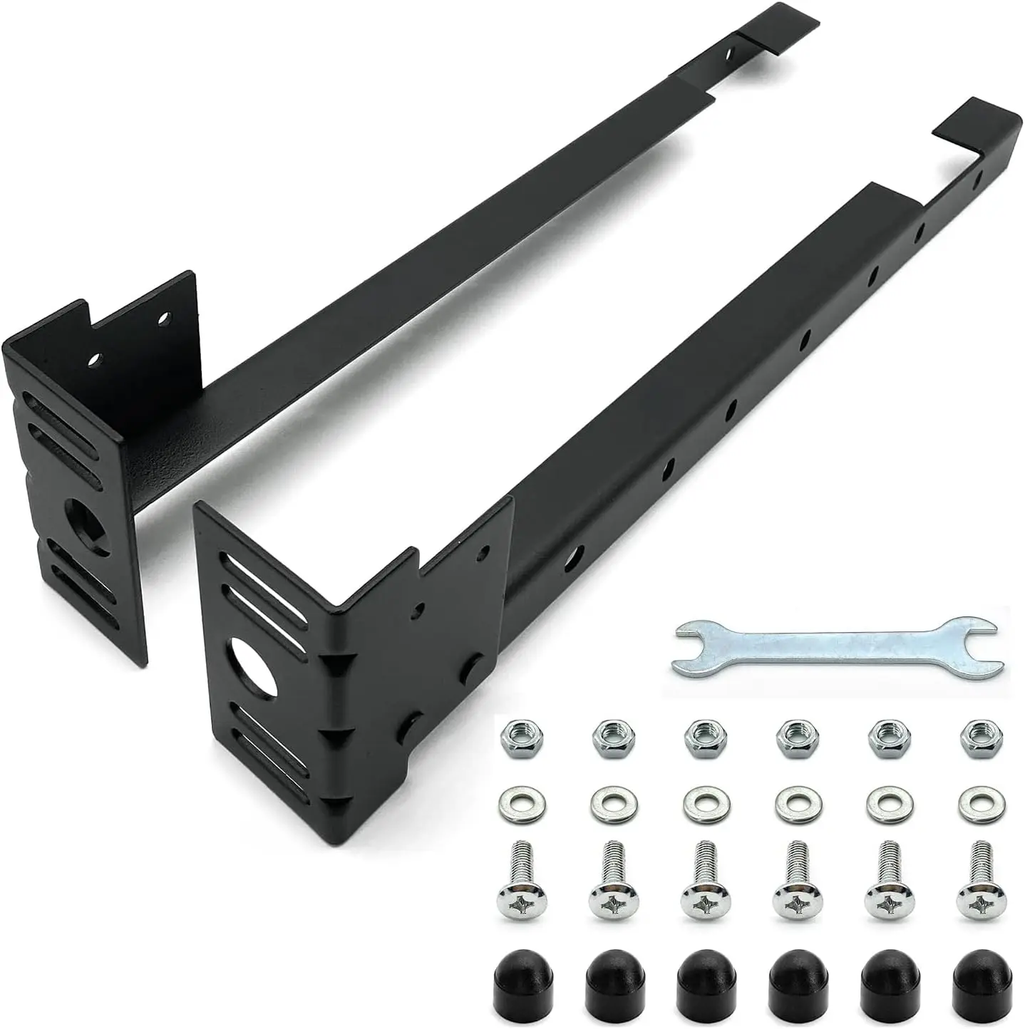 Juego de soportes de extensión para estribo de marco de cama, apto para camas gemelas, completas, Queen o King Size
