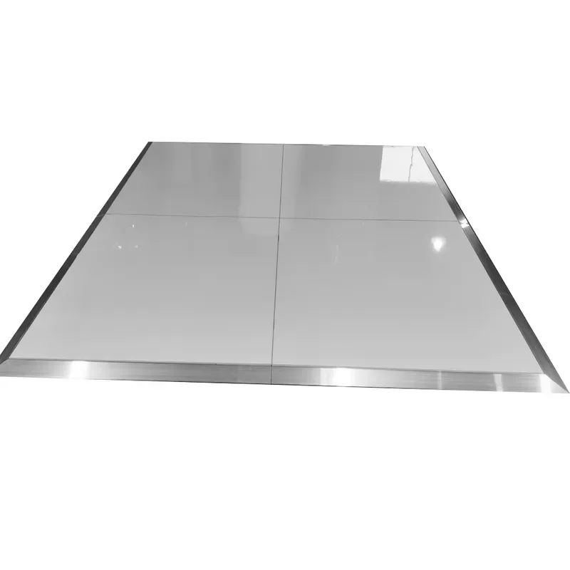 Portable Interlocking Dance Floor 4x4 Feet Lightweight Modular Tiles for Wedding Party Event