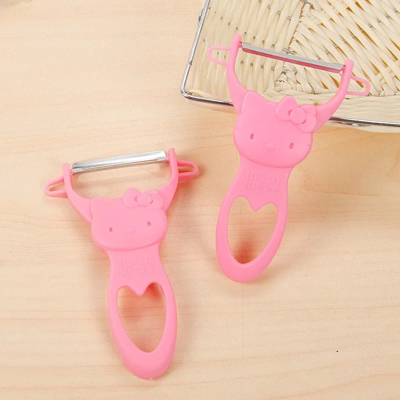 Sanrio Hello Kitty Peeler Miniso Anime Cartoon Cute KT Cat Kitchen Supplies Multifunctional Peeler Girl&Child Holiday Gifts