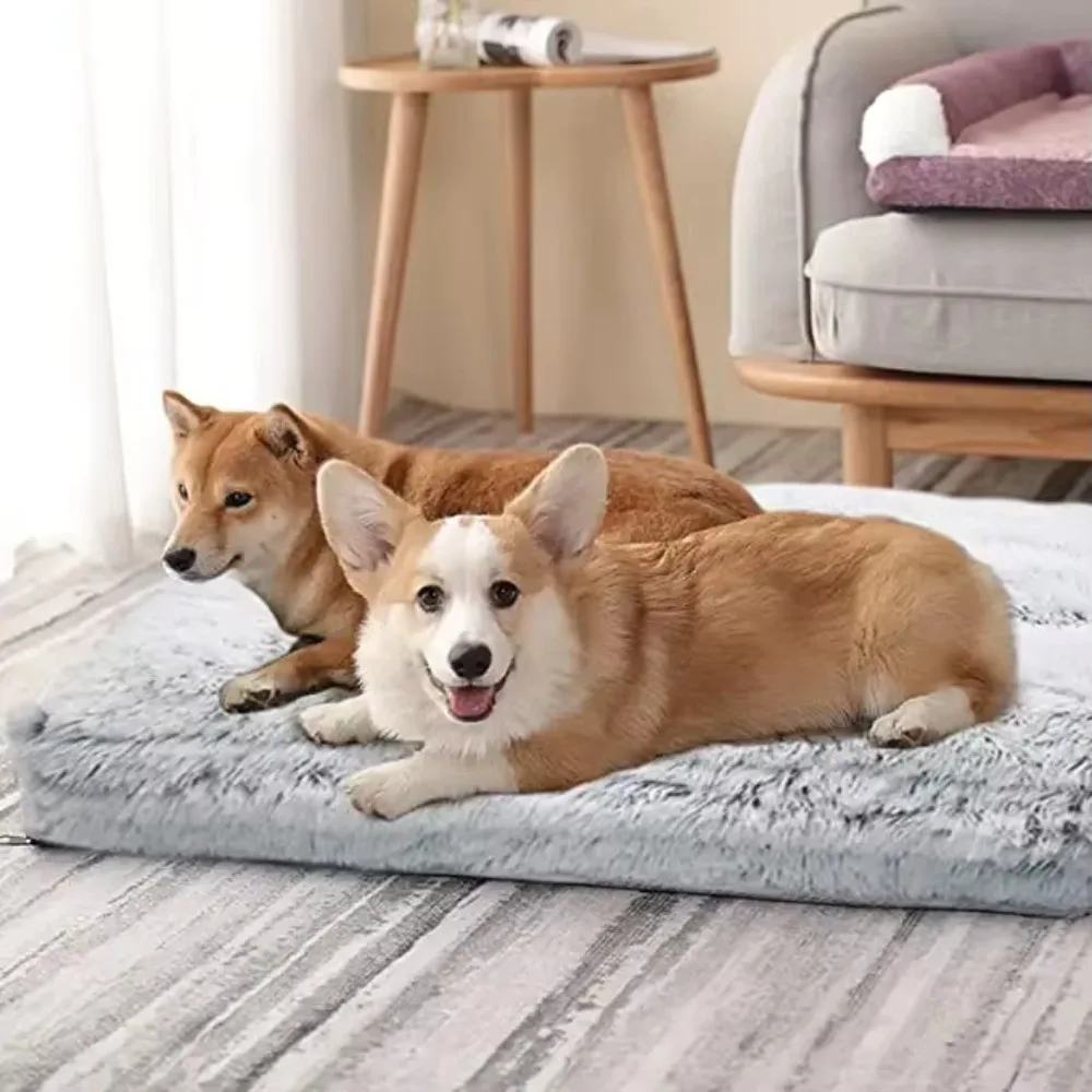 Plush Dog Bed Mat Cat Beds for Small Medium Large Dogs Removable for Cleaning Puppy Cushion Super Soft Claming Dog Beds Pet Bed view 2