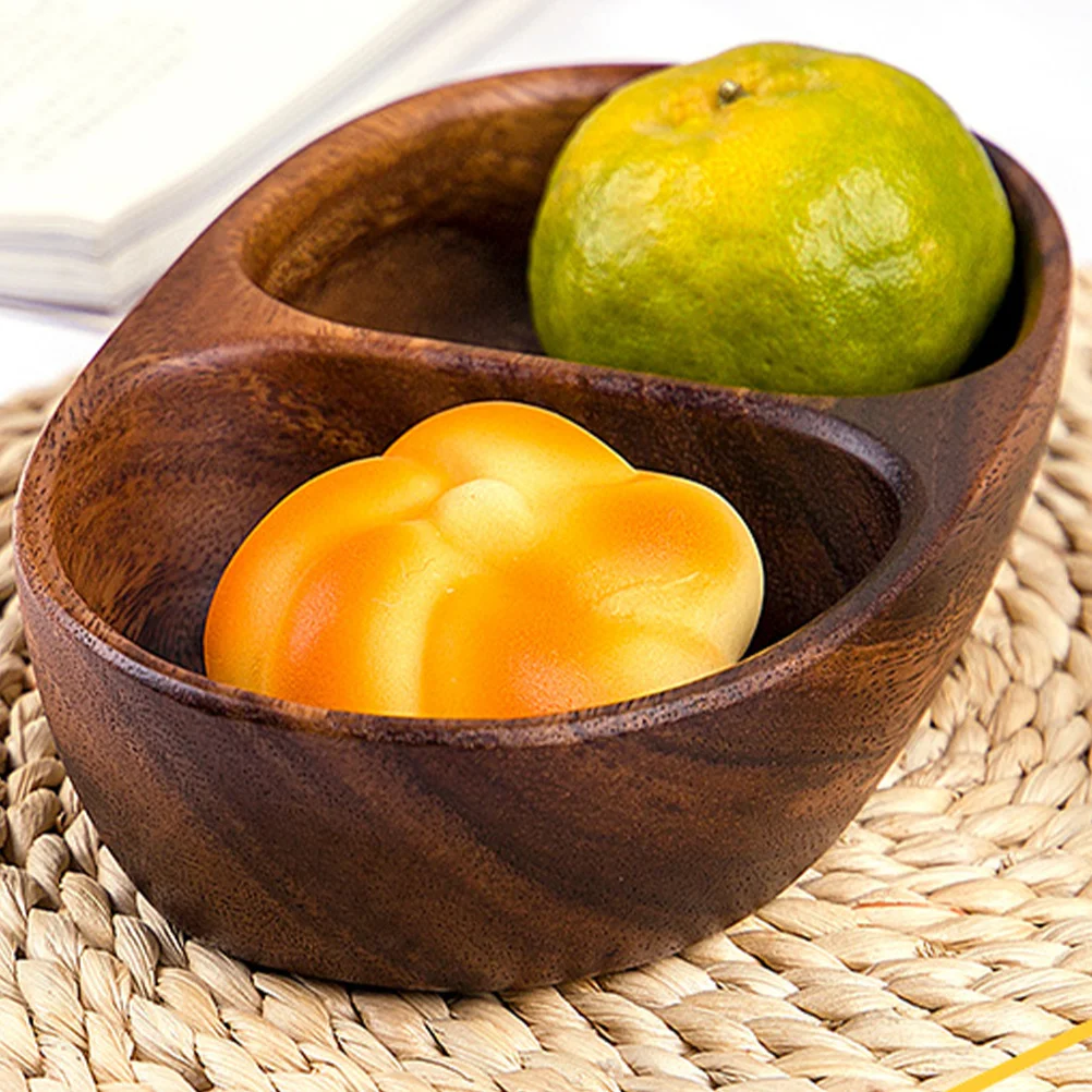 

Деревянная тарелка премиум-класса, деревянный поднос с разделенным отсеком, многоразовые тонкие детали, простая форма, держатель для десерта для вечеринок