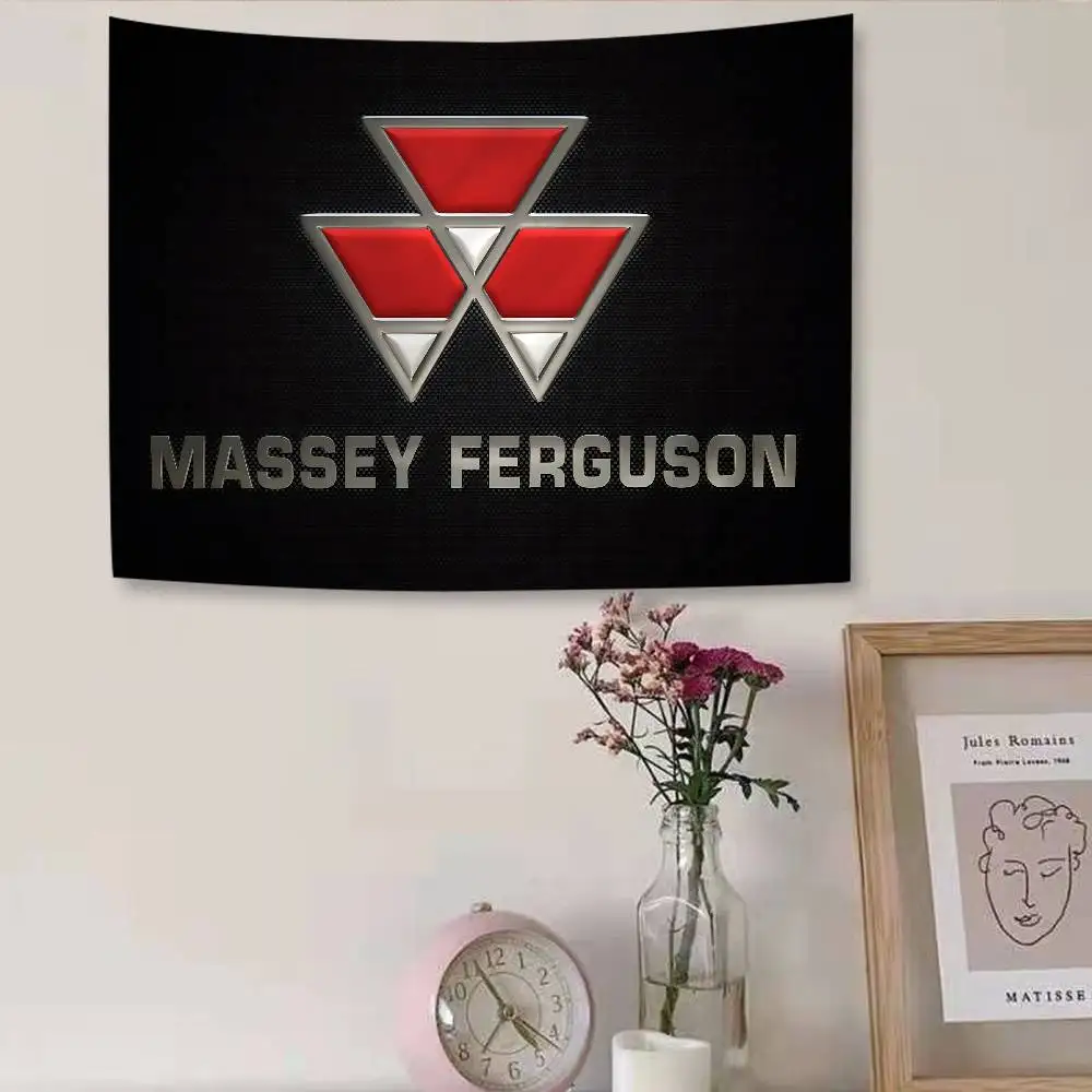 Masseys F-Fergusons Tractor Cartoon Tapestry Bohemian Wall Tapestries Mandala Wall Hanging Sheets