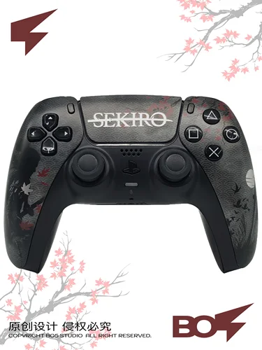 Imagen 2 del producto Reemplazo de carcasa de controlador Sekiro PS5, cubierta de placa frontal de juego completo con panel táctil, Compatible con BDM-010/020/030/040/050