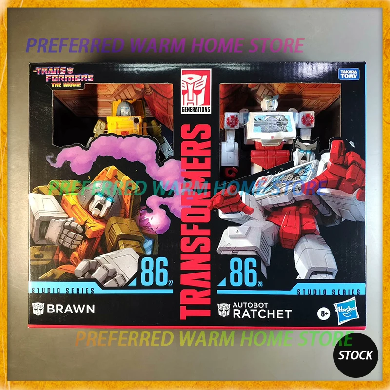 In Stock TAKARA TOMY Studio Series SS86 Brawn Ratchet Model The Transformers: The Movie 1986 Deformation Toy Ambulance