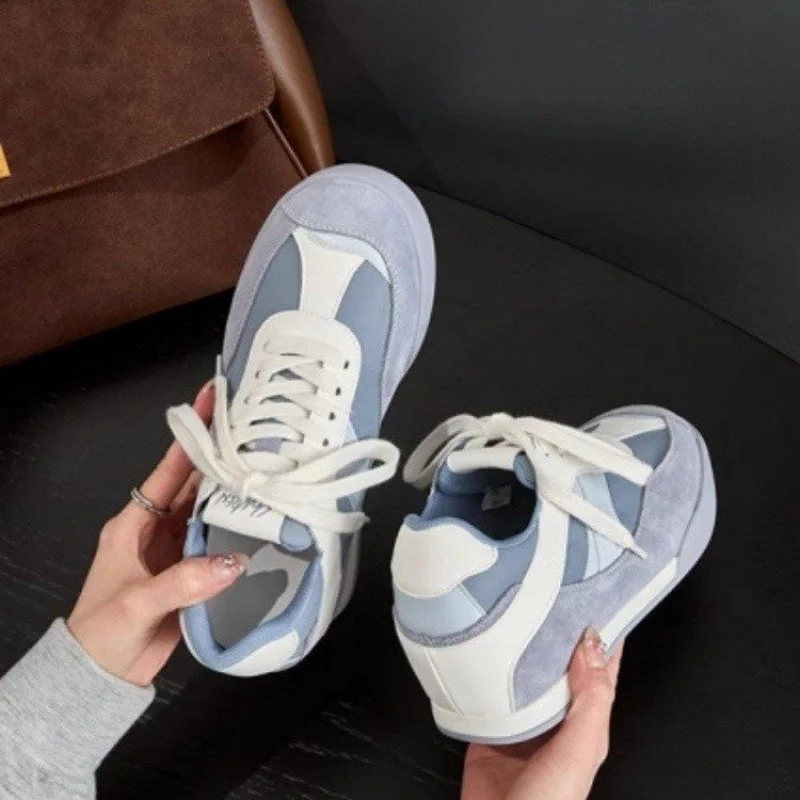 

2025New Thick-Soled White Sneakers for Women, Height-Increasing Versatile Casual Sports Shoes, Lightweight Breathable Sneakers