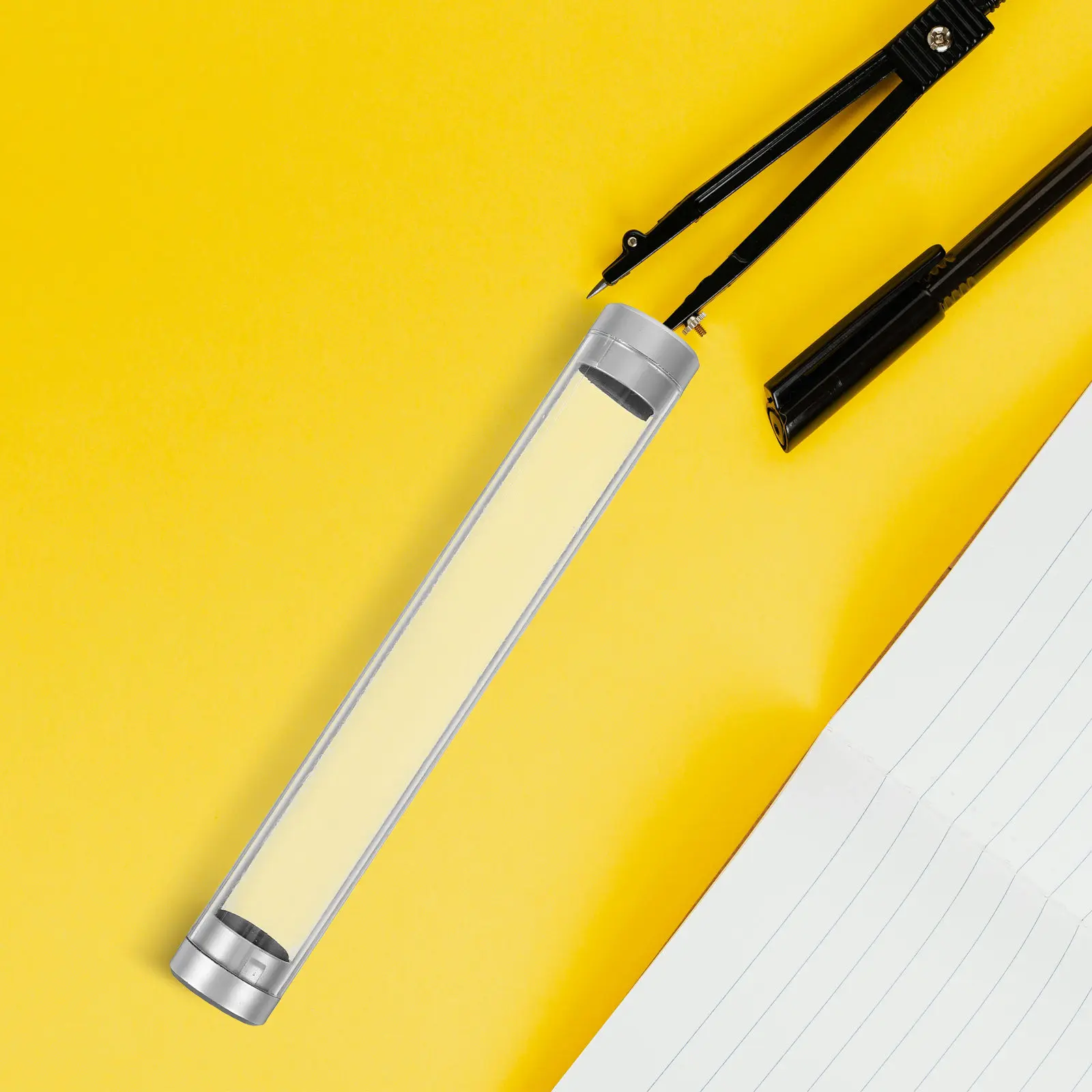 

6Pcs Round Pen Container Clear Pen Case for Writing Pens Display Holder Organizers Ballpoint Gel Ink Marker Storage Solutions