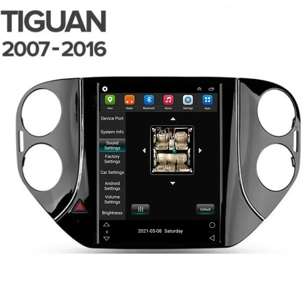 Für VW Volkswagen Tiguan 2010-2036 Auto Radio Carplay Stereo Tesla Bildschirm 9,7 Zoll Multimedia DVD Player Audio GPS NAVI