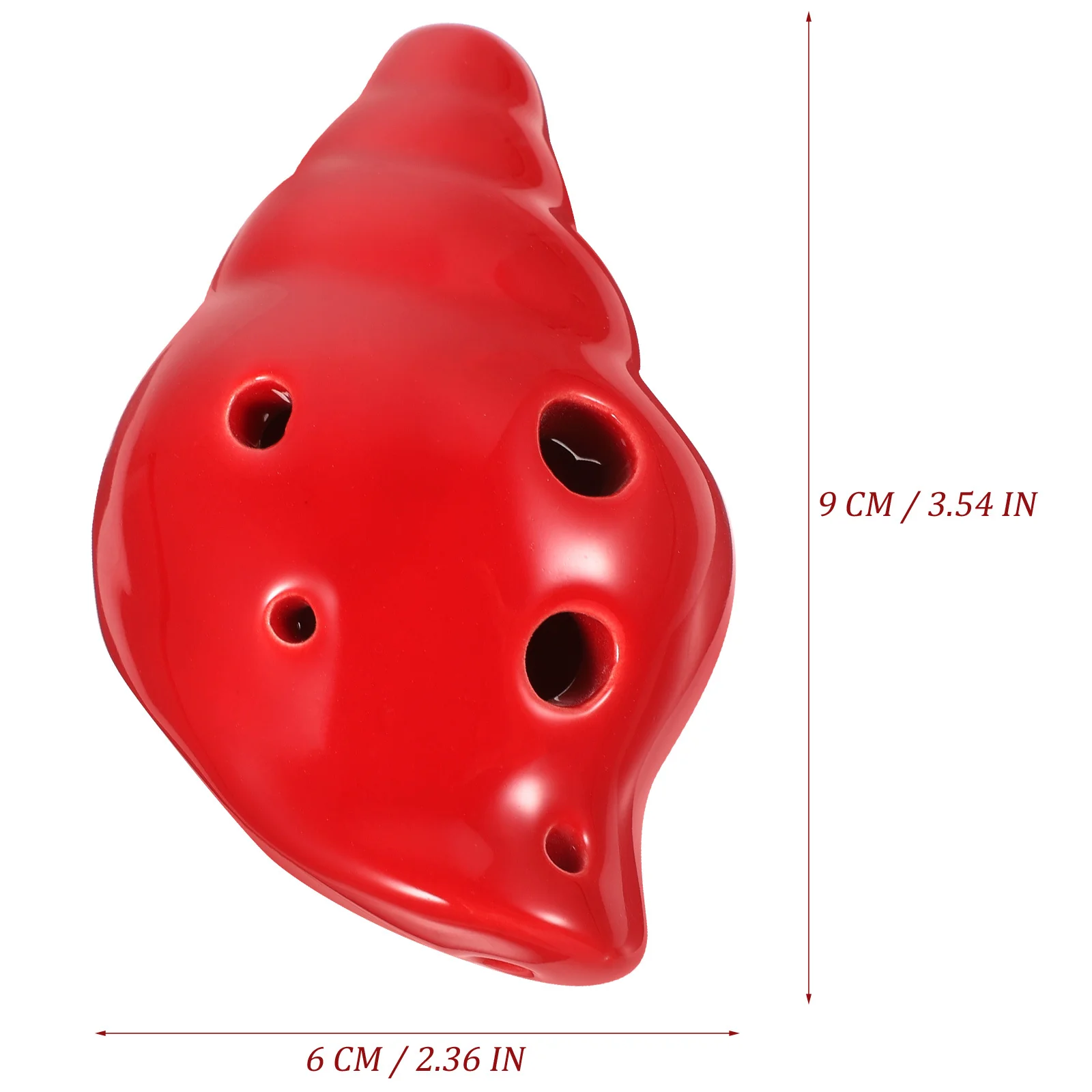 Professional 6-Hole Ocarina Ceramic Instrument Beginner Friendly Exquisite Craftsmanship Portable Convenient to Carry
