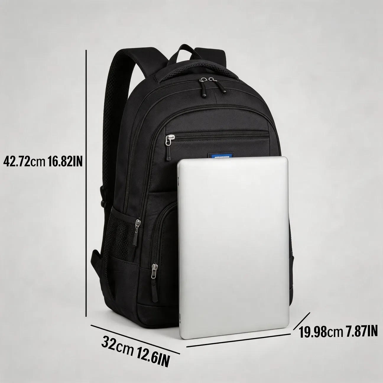 Simple Backpack Daily Commute Outdoor Travel With Laptop Compartment Practical Gift