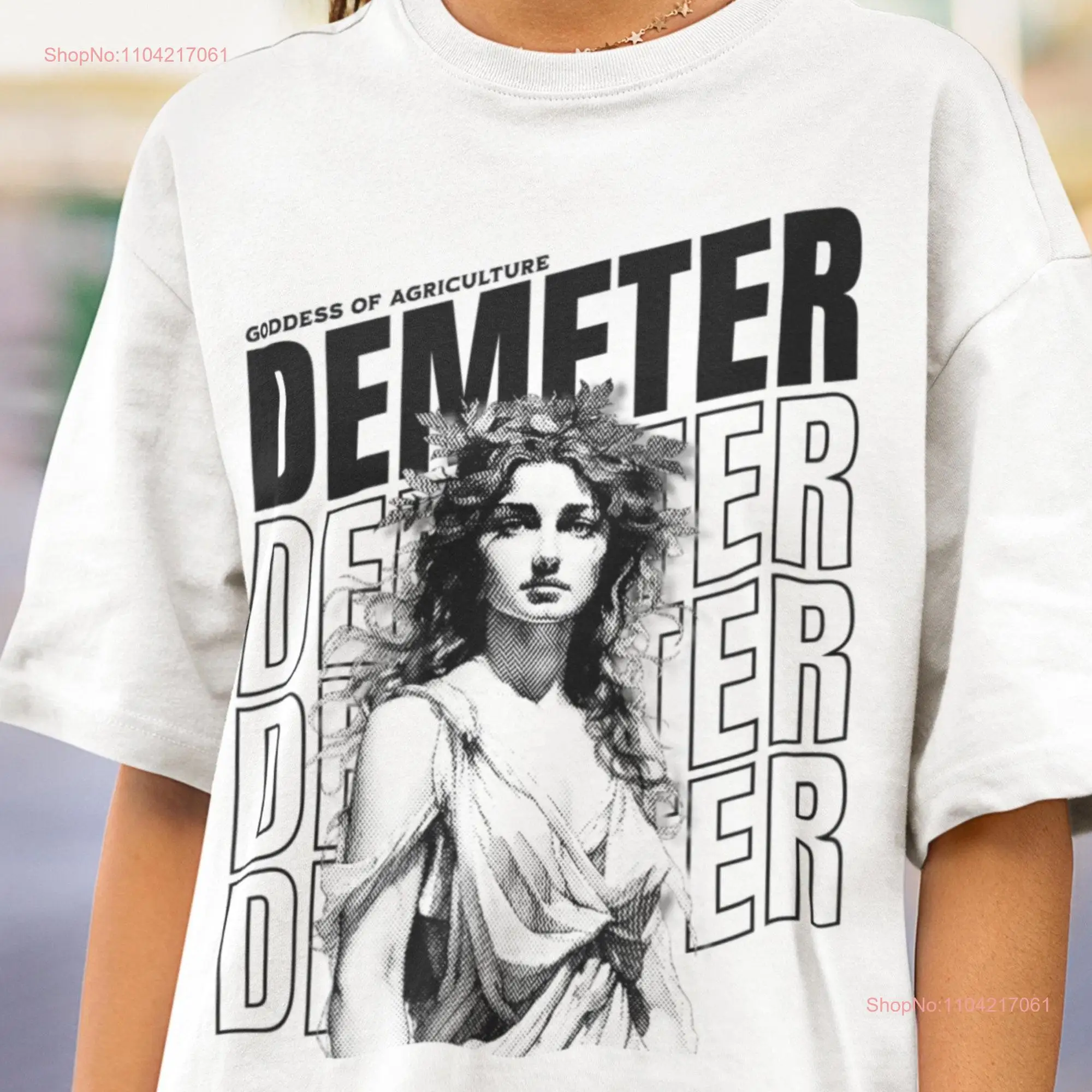 Demeter T Shirt Summer Greek Mythology Goddess Autumn Harvest spirit for Him long or short sleeves