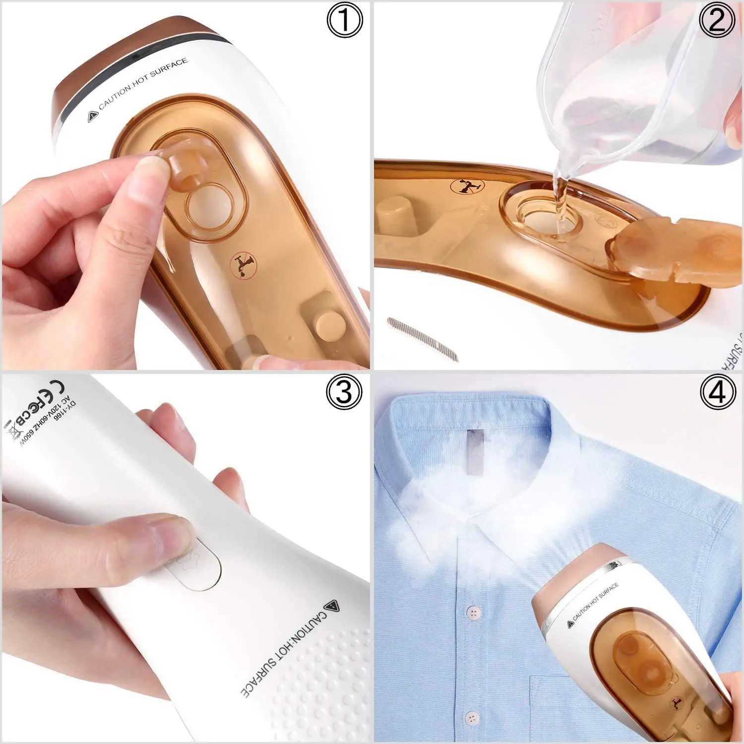 HS-13A Portable Electric Garment Steamer Handheld Fabric Iron For Home And Hotel Use For Travel Clothes