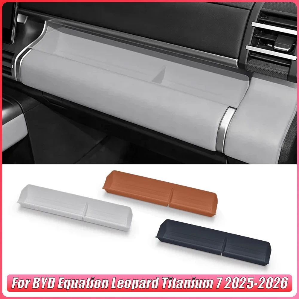 

Front Passenger Dashboard Storage Box for BYD Equation Leopard Titanium 7 2025-2026 Central Control Silicone Storage Box