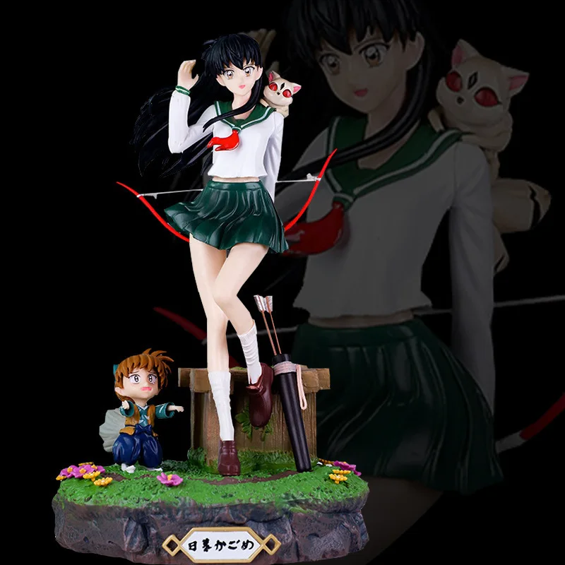 New Inuyasha Higurashi Kagome anime peripheral cartoon figure model creative personalized desktop ornament collection toy gift