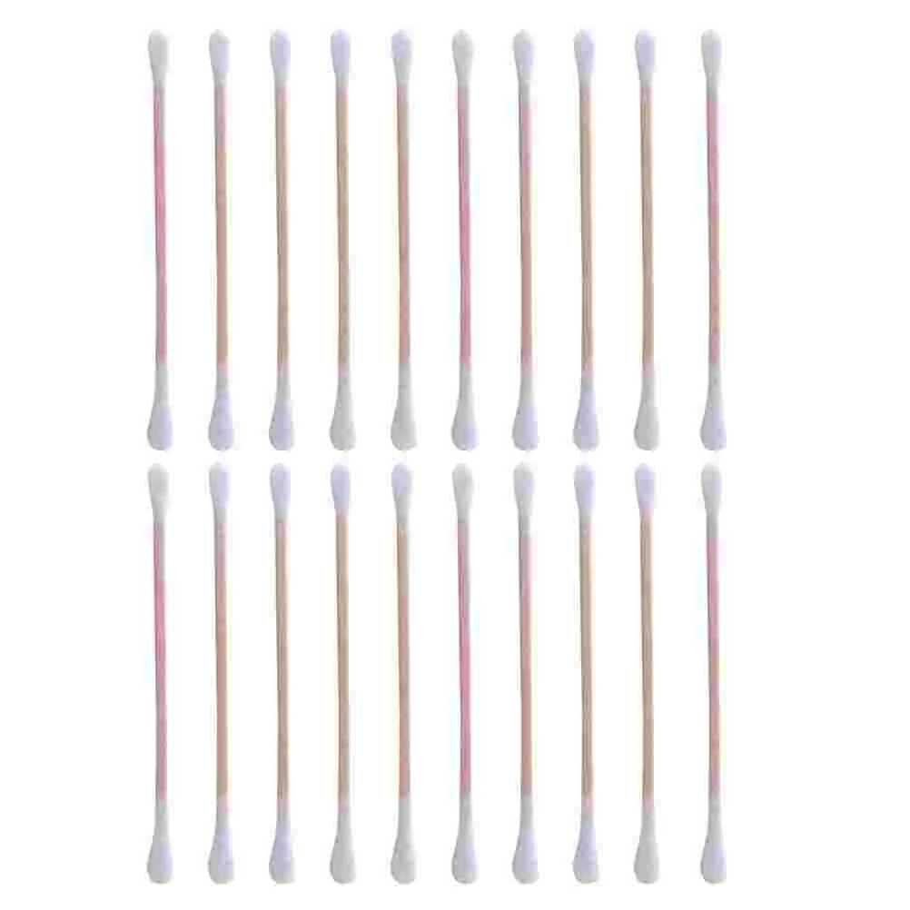 10 Bags Pet Ear Cleaning Cotton Swabs for Dog Cat Cleaner Double-head Stick Headed Dual-ended