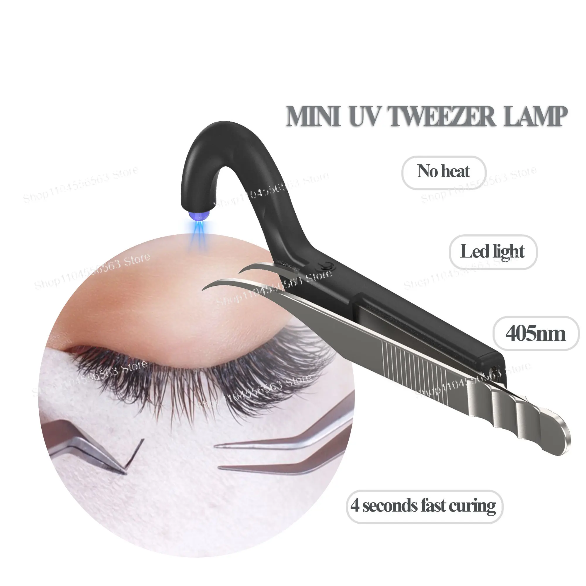 

Uv Lamp Lash Eyelash Extension Uv Led Eyelash Lamp Led Light on Tweezers
