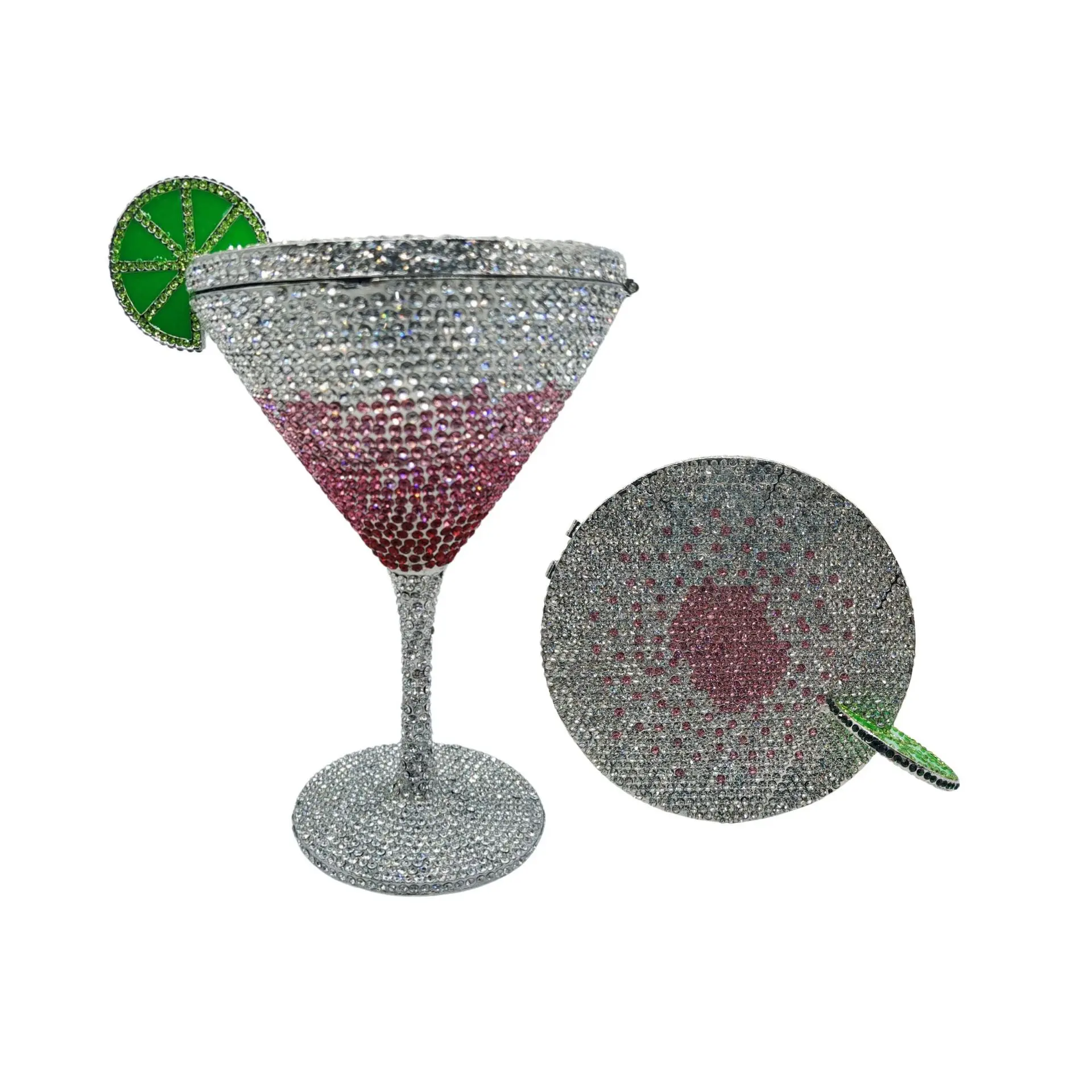 Jewels Martini Handtasche Diamant-Abendtaschen Kristall-Braut-Handtasche Dinner-Clutches Schmucktaschen Strass-Party-Clutch-Taschen – Detail 23