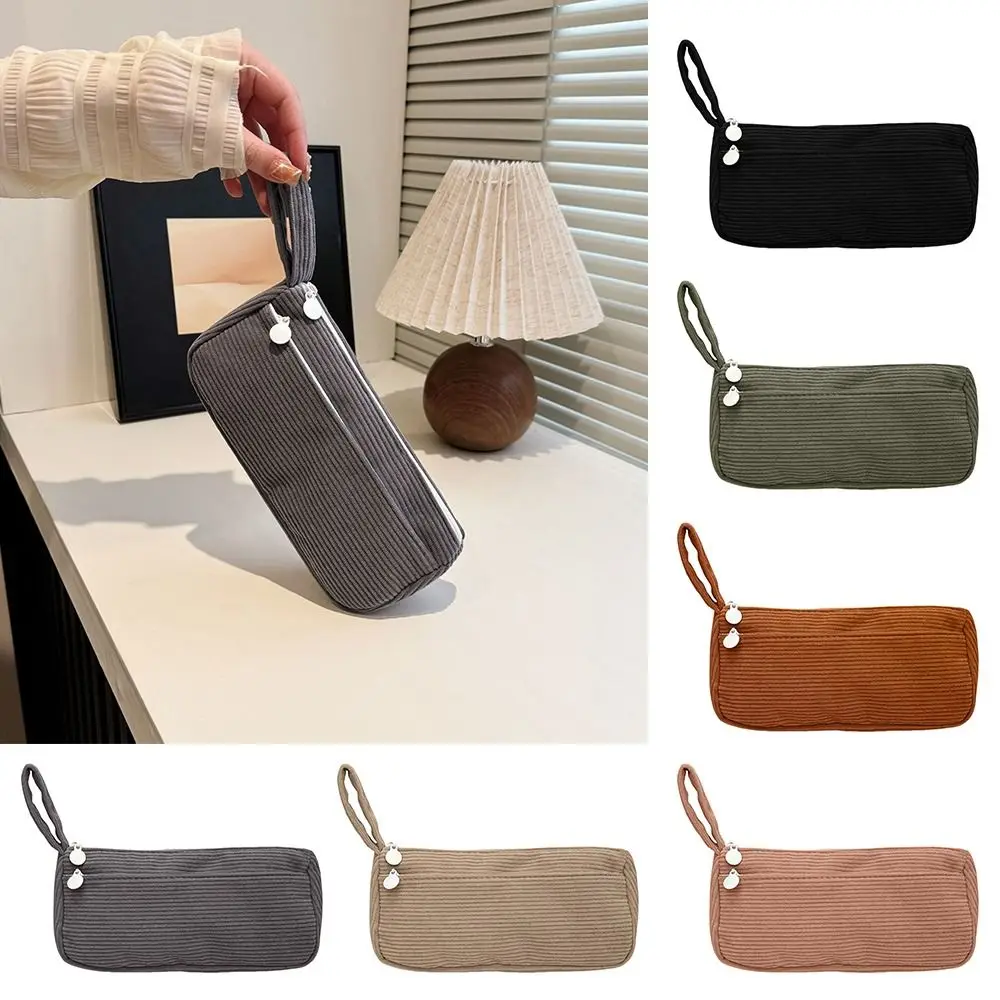 جديد سعة كبيرة سروال قصير حقيبة مستحضرات التجميل متعددة الوظائف عادي اللون حقيبة مستحضرات تجميل بسيطة حقيبة أدوات الزينة فتاة