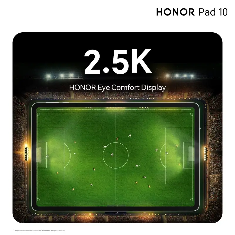 100% نسخة عالمية أصلية HONOR Pad 10 معالج Snapdragon 7 Gen 3 شاشة LCD مقاس 12.1 بوصة بطارية 10100mAh شحن فائق HONOR 35W نظام MagicOS 9.0 - 2