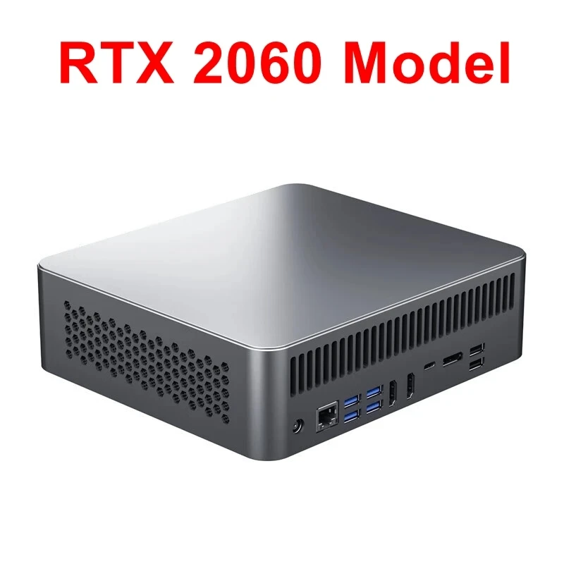 TOPTON-게임용 미니 컴퓨터, Nvidia RTX 2060 6G 인텔 i9 10885H i7 10870H DDR4 NVMe SSD 데스크탑 PC NUC 윈도우즈 11 4K UHD DP WiFi