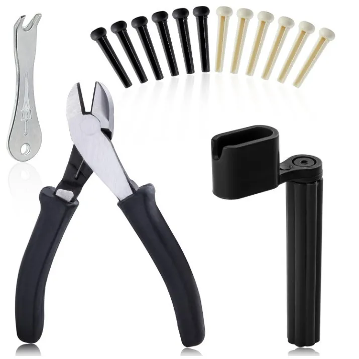 

Набор аксессуаров для гитары, инструменты для ремонта гитары, набор для замены струн и шпилек