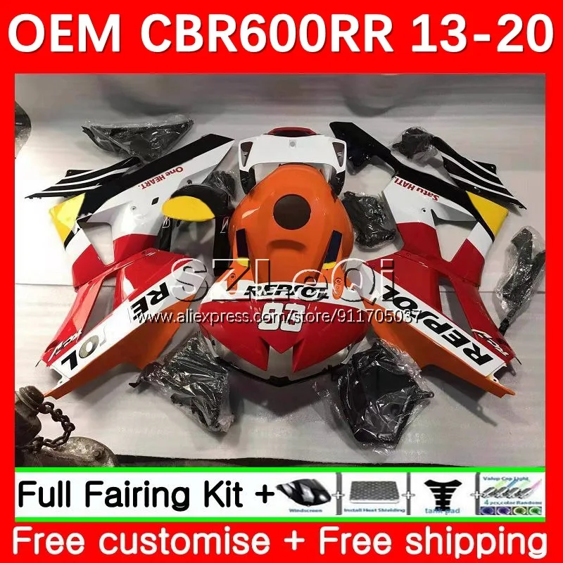 Fairing For HONDA CBR600RR CBR 600CC 600RR 600 CC F5 13 14 15 16 17 40No.10 CBR600 RR New Repsol 2018 2019 2020 2021 2022 2023