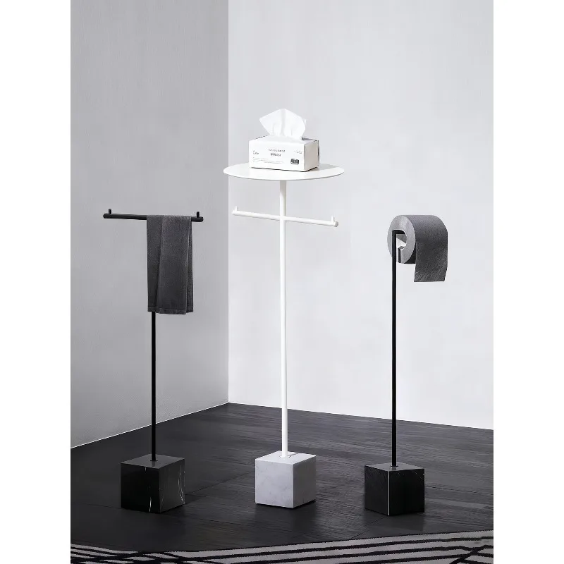 Toilet toilet tissue holder light luxury high-end vertical floor without   bathroom creative  paper holder