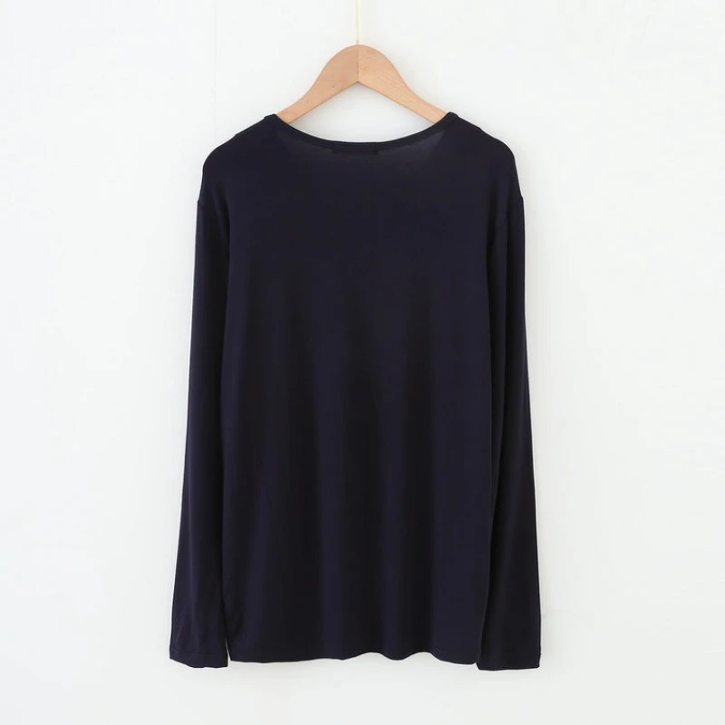 Pijamas de manga comprida masculinos modais outono e inverno base cor sólida homewear estudante macio e confortável pijamas roupas de outono