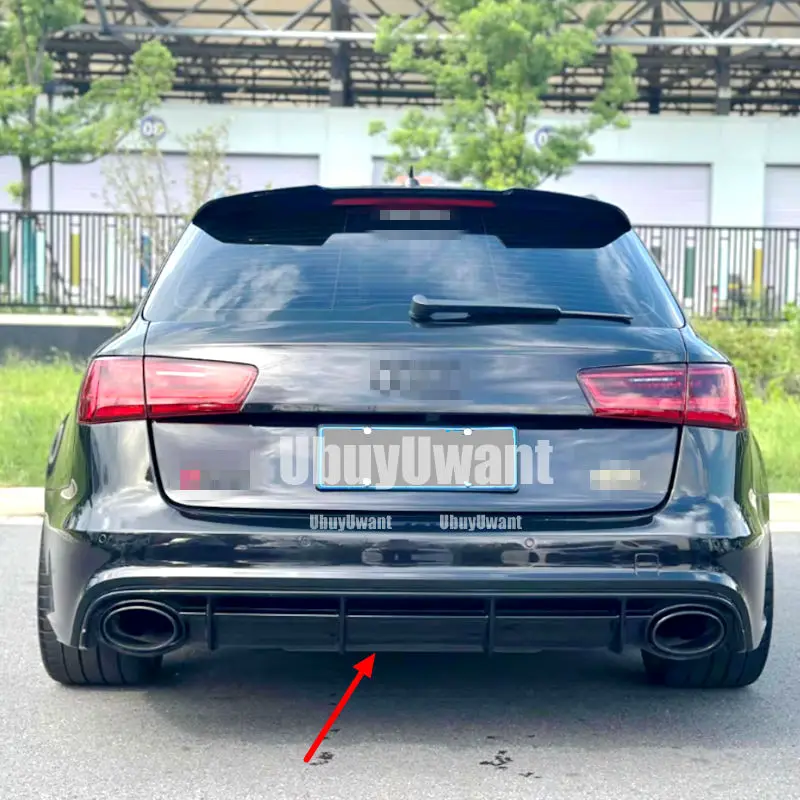 Heckstoßstangen-Diffusor-Lippenspoilerschutz für Audi A6 C7 C7.5 Standard Schrägheck Avant Touring/Limousine 2012–2018