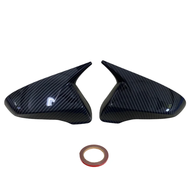 For Hyundai Veloster N 2018-2023 Horn Pair Rearview Mirror Cover Side Reversing Mirror Cap Rear View Mirror Trim Accessories