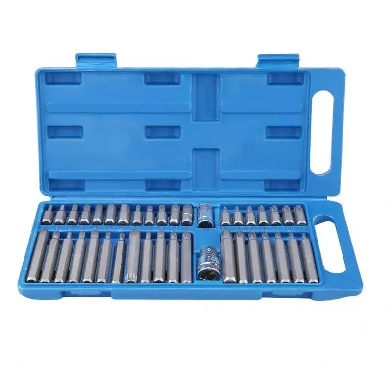 Pressure Batch Sleeve Set Car Repair Tools Hand Tool Kits Star Socket Hexagon Wrench Set 40Pcs/Set Machine Repair