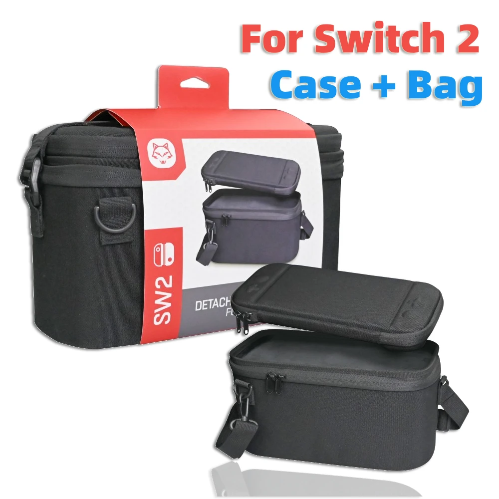 

Carrying Case For Nintendo Switch 2 2025 Hard Protective Shell Case Travel Bag for Switch 2 Console and Other Accessories Black