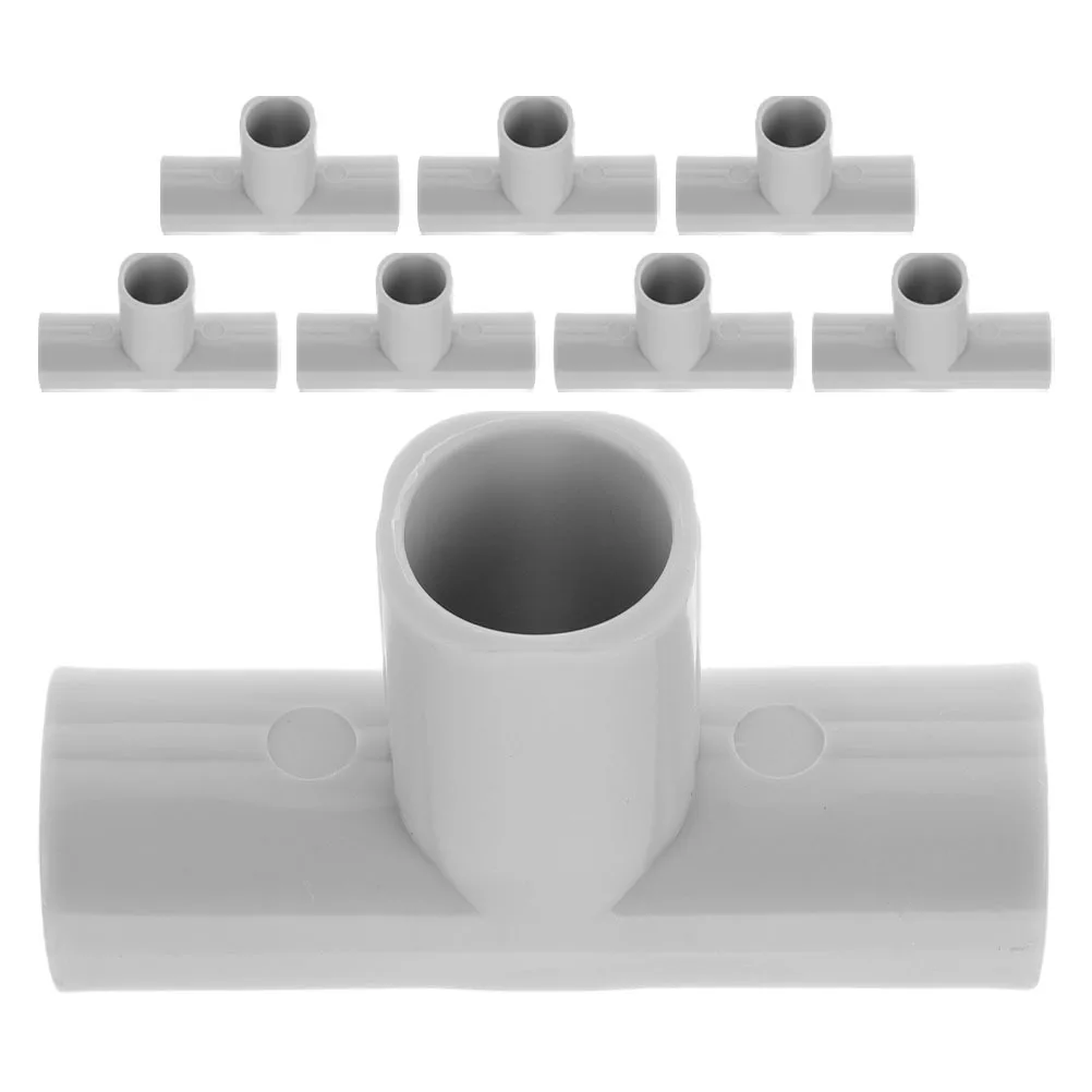 8個のプレイヤードパーツコネクター、ワイヤーキューブフレーム用、T字型スチールフィッティング、安全で安定した構造、簡単な取り付け、フィット感あり