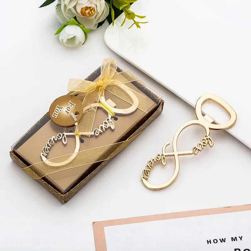 

10/40pcs Gold Silver Small Gift Wedding Gift Activity Gift Creative Love8 Word Bottle Opener