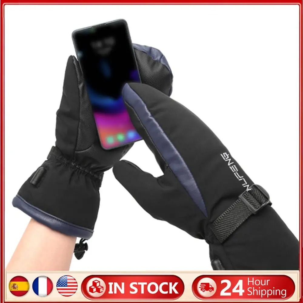 

Перчатки с электрическим подогревом, зарядка через USB, грелки для рук, морозостойкие, 3-ступенчатая температура для кемпинга, пешего туризма