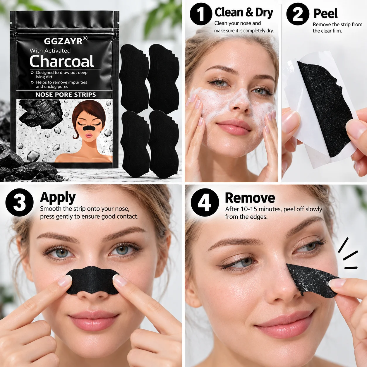 6 шт. полосок с активированным – обзор и цена Face Moisturizer