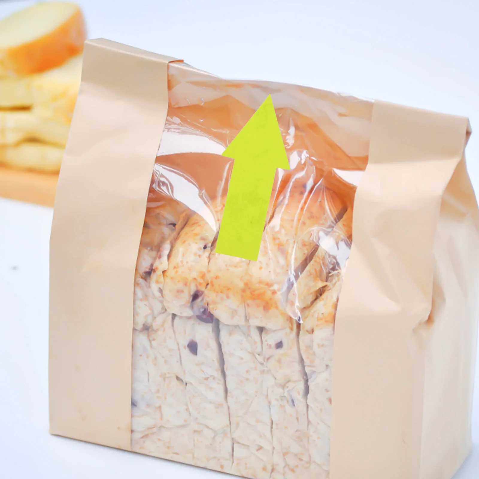 Transparent Fluorescent Bright Color Arrow Indicating Envelope Sealing Sticker Gifts Packaging Stickers Food Labels