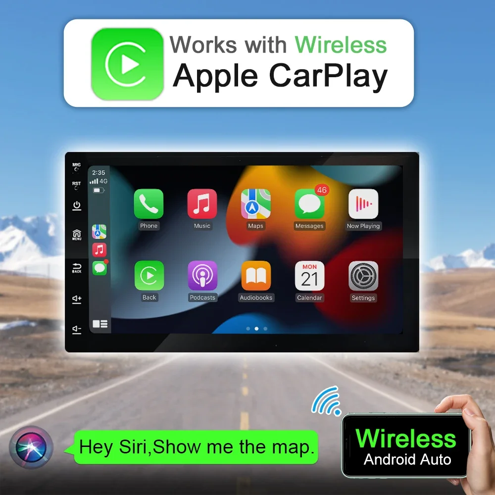 Iying Multimedia 7" Inch Car Audio System Universal Touch Screen Stereo Car Video FM GPS Single Din Android Car Radio