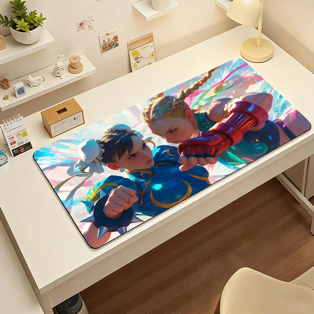 Game S-Street F-Fighter-Chunli Mouse Pad Computer Laptop Rubber Non-slip Mouse Mat Mousepad Gamers Decoracion Desk Mat view 6