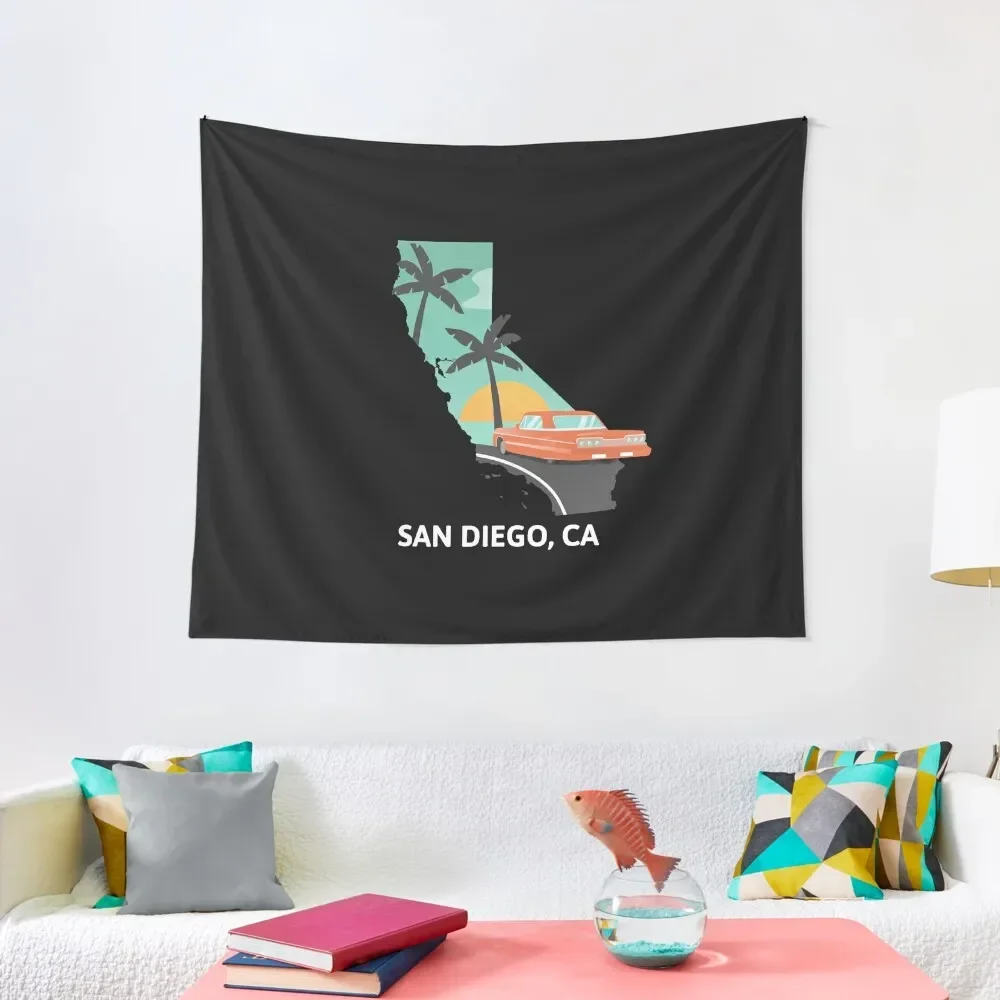 

San Diego, CA Tapestry Art Mural Anime Decor Tapestry