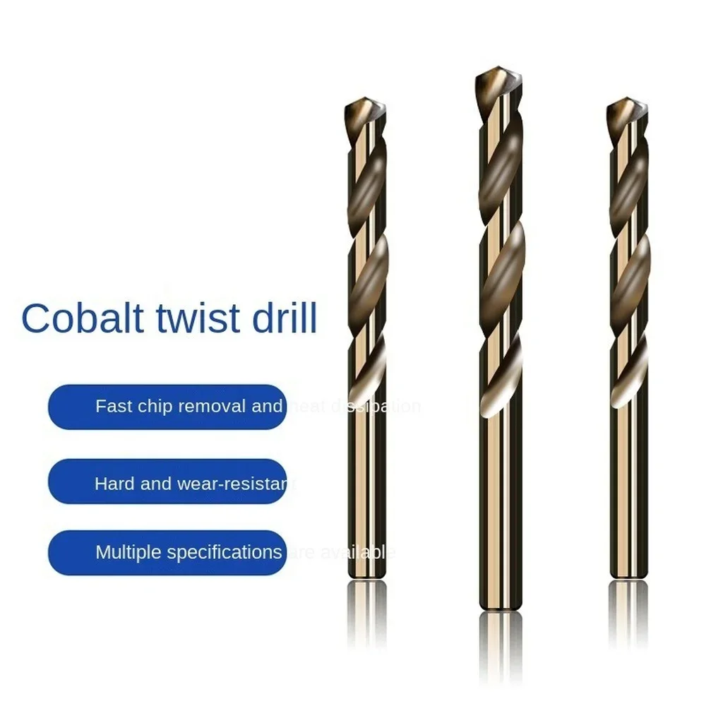 

Cobalt High Speed Steel Twist Bit M35 Stainless Steel Tool Set Accessories for Stainless Steel Metal Processing Drilling