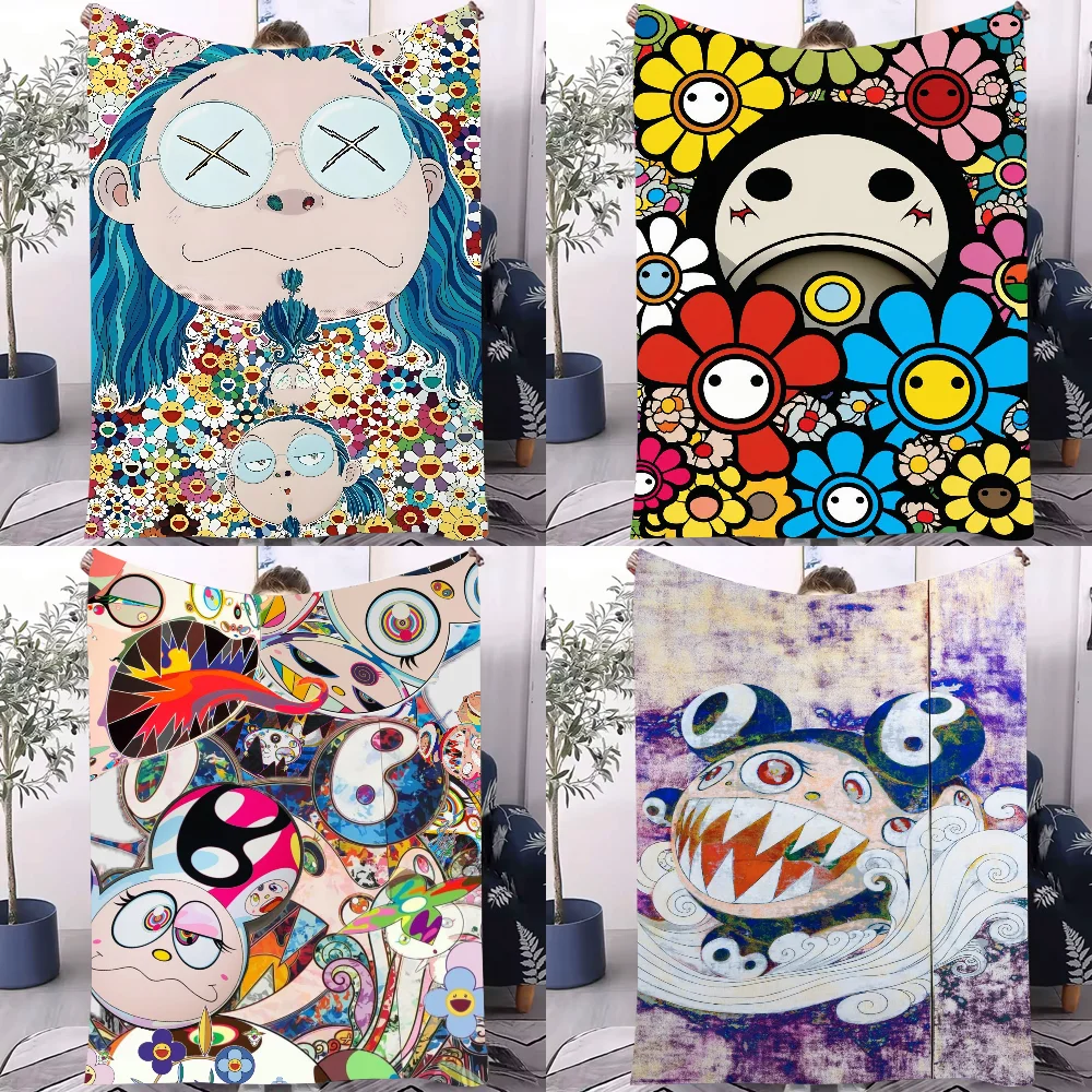 

Art T-Takashi M-Murakami-S Blanket Design Lightweight For Dorms, Naps, Living Room, Office,Sofa,All-Season